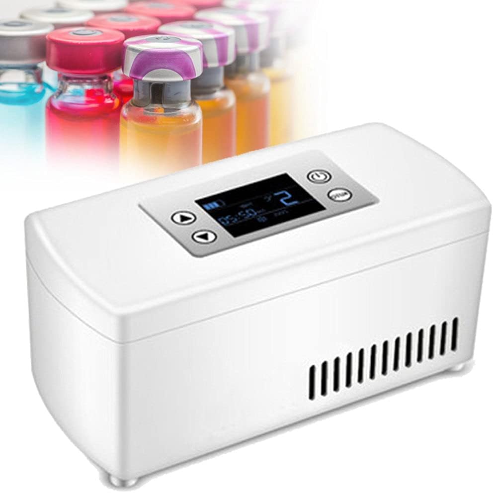 Nevera portátil de Genérico, para insulina, mini refrigerador de medicamentos con temperatura constante de 2 a 8 °C, pequeña caja de medicamentos de