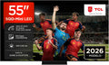 55C7L de TCL, televisor, 55 Pulgadas SQD-Mini LED 4K HDR10+ Smart TV, 2.700 Nits