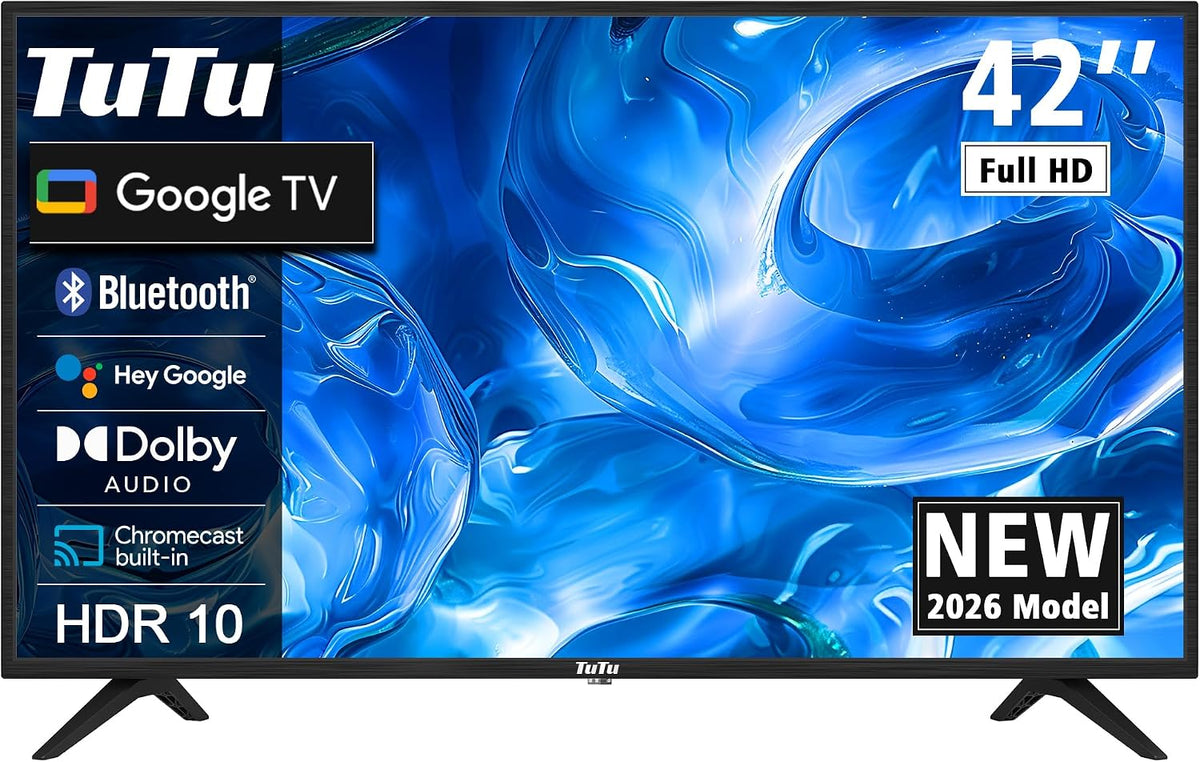Televisor TUG42FD1 Smart TV 42 Pulgadas, Full HD LED Google Televisión, TuTu