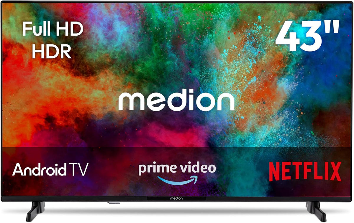 MEDION MD843100 Televisor, 108 cm (43') 1080p Full HD LED Android Smart TV -