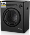 Secadoras por ventilación FOHERE, Secadora de Ropa, Secado Automático Inteligente 4kg, Clase C, 1200W, Secadora Compacta de Evacuación, 6 Programas