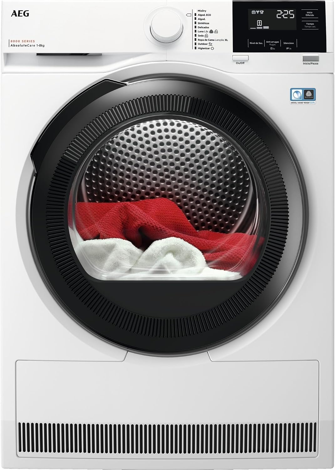 AEG Secadora con bomba de calor, Secadora de Ropa con Bomba de Calor, TR818A4OB, 8 kg