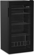 Mini frigorífico Frigorífico para bebidas BAR 90L, frigorífico con puerta de cristal, con 4 estantes, °CUBES