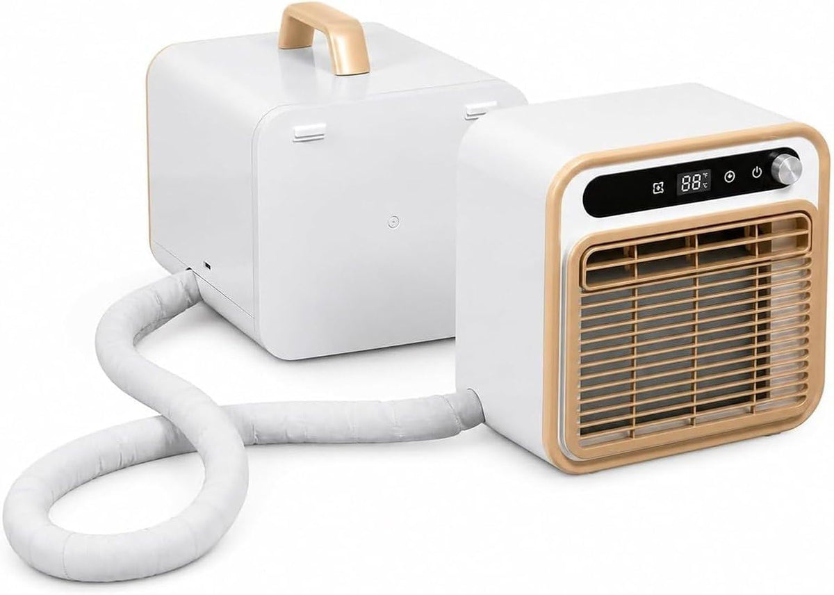 ZJUNLI Aire acondicionado portátil, Portátil Split 5000 BTU, Enfriador Silencioso con Mando y App, Temporizador 12H y Flujo 130m³/h, Instalación Fácil