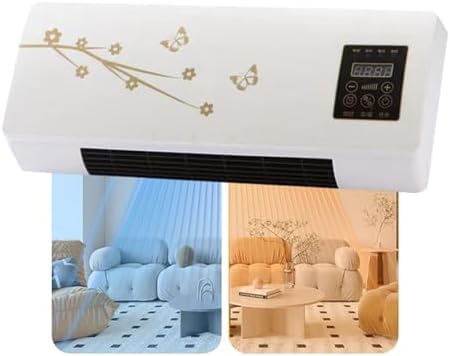 SXPYPIZ Aire acondicionado portátil, Mural con calefacción y Enfriador de Aire, con Control Remoto: climatización para Todas Las Estaciones en el