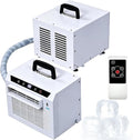 Aire acondicionado split Split con Panel Táctil y Mando a Distancia, Unidad de 3000 Btu, Asa Superior para el Hogar, La Oficina y el Camping, con Tubo