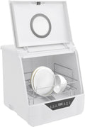 Lavavajillas de Zoobotanica, Mini lavavajillas, 800 W, lavavajillas de mesa, independiente y portátil, pequeño, con 4 modos de lavado, control táctil