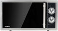 VIO7 de H.Koenig, microondas con grill, Micro-Wave Grill 2 en 1 23L 1000W, Plato giratorio compacto 27cm, Multifunción 9 programas, Descongelar