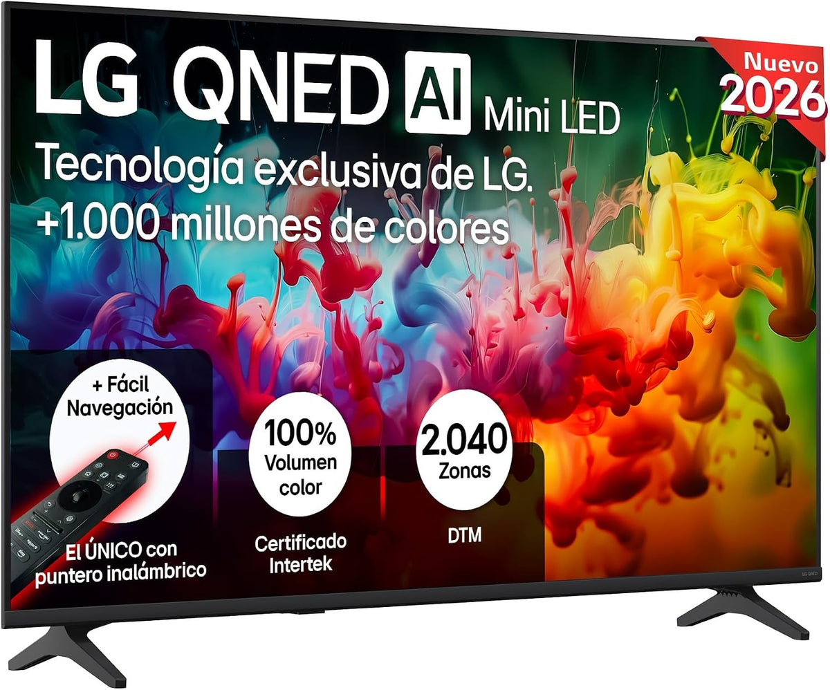 Smart TV 50QNED70B6C - Smart TV QNED MiniLED AI 50' 4K Sin Reflejos 94%, 2026, LG