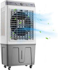 Aire acondicionado portátil WXJHNYBS, Ventilador Humidificador, 3 Velocidades, Tanque de 35L, 3 en 1 Acondicionadores De Aire Portatiles Temporizador