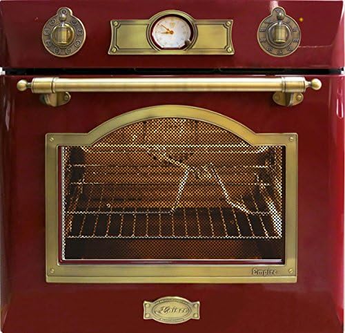 Horno empotrable Empire EH 6355 - Horno eléctrico (60 cm, autosuficiente, 67 L), color rojo, Kaiser