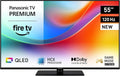 Panasonic Televisor, Premium TV-55W85BEZC, Serie W85B, 55 Pulgadas, Smart TV 4K Ultra HD QLED, 120 Hz, Fire TV, Dolby Vision y Atmos, Modo Juego