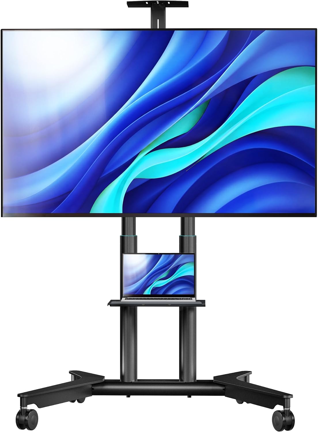 Soportes de pie para TV ONKRON, Soporte TV Ruedas 32' - 75', 50 kg, máx VESA 600x400, TS1571-B