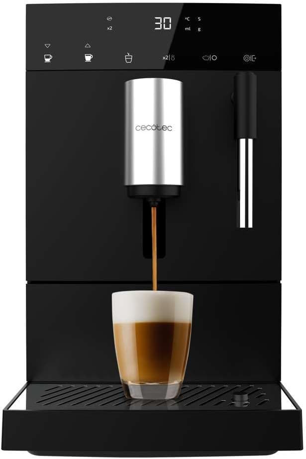 Cafeteras para espresso Cafetera Superautomática Compacta con Vaporizador Cremmaet Compact Steam. 1350W, 19 Bares, Sistema Thermoblock, Depósito Café
