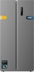 Cecotec Frigorífico combi, Frigorífico Americano 2 Puertas Bolero CoolMarket SBS 430 Dark E. Side by Side de 430 L, Altura 176 cm y 84 cm Ancho