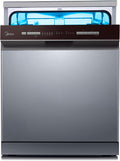Lavavajillas 60 cm+++ Inox para 14 servicios - Lavaplatos libre instalación - Compacto con 10 Programas de Lavado integrable - Filtro Antibacterias y
