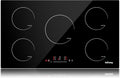 Placa de cocina IsEasy, Cocción de Inducción Eléctrica, 5 Zonas Placa de Inducción, 9 Niveles de Potencia (8600W)