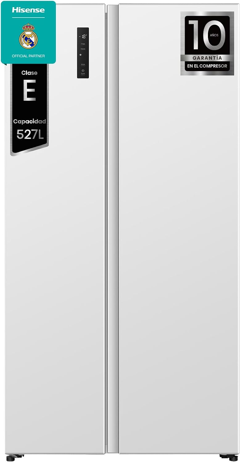 Frigorífico combi Hisense, RS3P538NEWE - Frigorífico Americano SBS, KitchenFit, Ancho 91cm