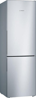 Bosch KGV36VLEAS Frigorífico combi, Serie 4, Refrigerador Congelador, Colocación libre, 186 x 60 cm, 214 L/94 L, Acero inoxidable