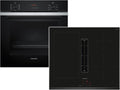 PQ312IV0SZ de SIEMENS, horno empotrable, Juego de horno de pirólisis (acero inoxidable, HB273ABS3 + extractor de placa de inducción ED651BS16E)