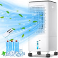 Aire acondicionado portátil de Hifetar, Enfriador de Aire 4 en 1 Grande, Aire Acondicionado Móvil portátil, Climatizador Evaporativo Silencioso con