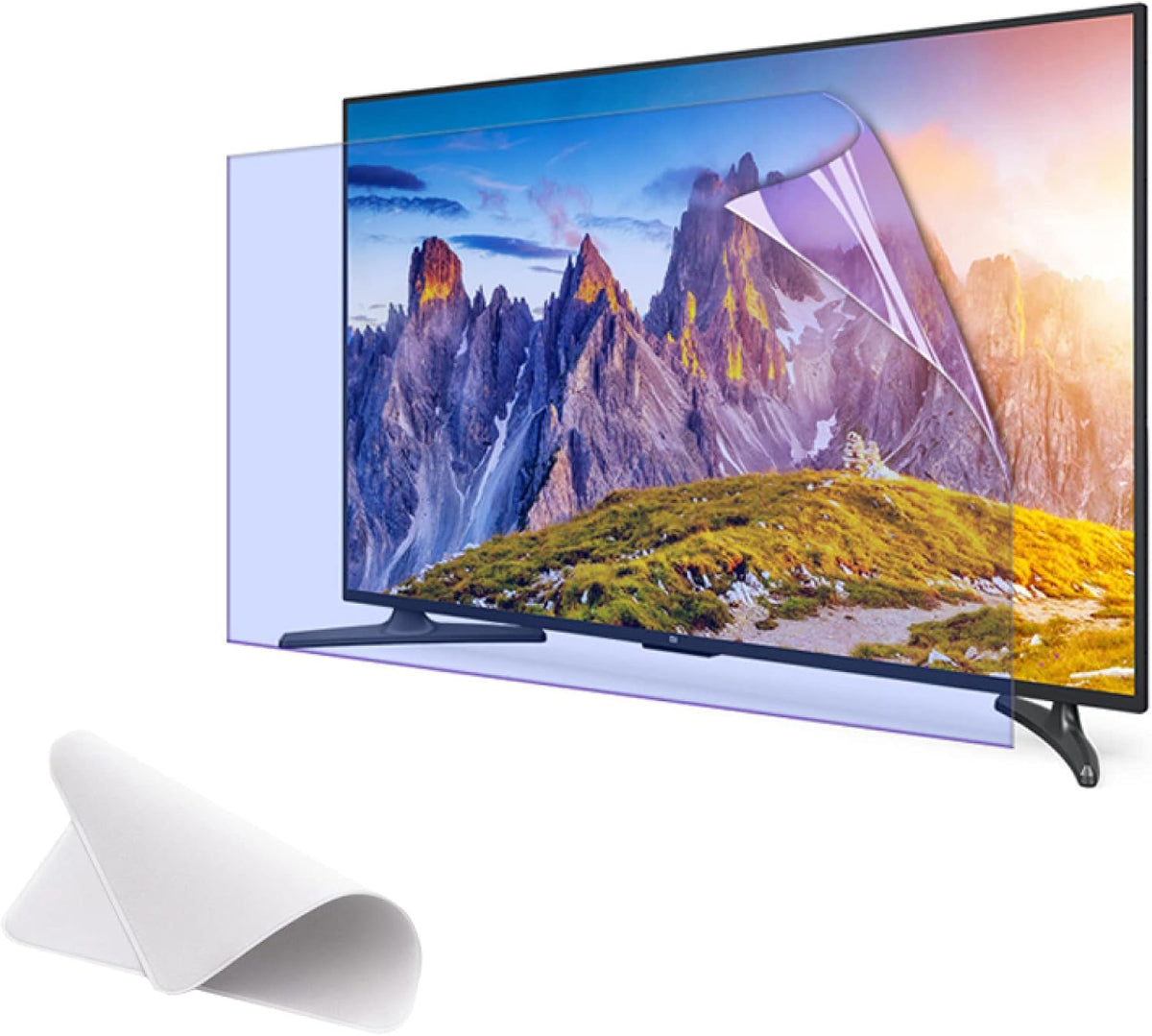 Protectores de pantalla de TV AIZYR, Protector de pantalla de TV mate antirreflejo de 75-85 pulgadas - Filtro anti UV/anti luz azul con paño de