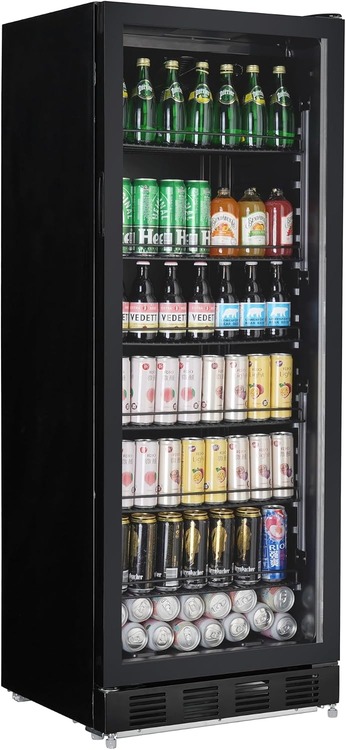 GSC4280B de METRO Professional, frigoríficos para bebida, Frigorífico para Bebidas, Nevera Vertical con Puerta de Cristal, 59, 5 x 54, 5 x 159 cm