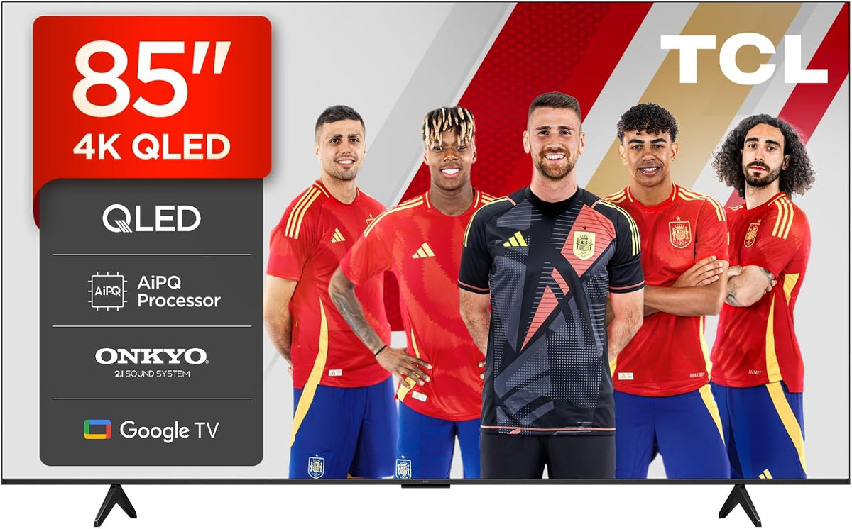 Televisor TCL, 85T69C 85 Pulgadas QLED 4K HDR10+ Smart TV, Google TV, Dolby Atmos