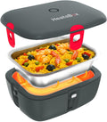 HeatsBox Fiambrera, Faitron HeatsBox Go - Fiambrera Eléctrica para Calentar Alimentos sin BPA, Con Aplicación Controlable, Batería Integrada