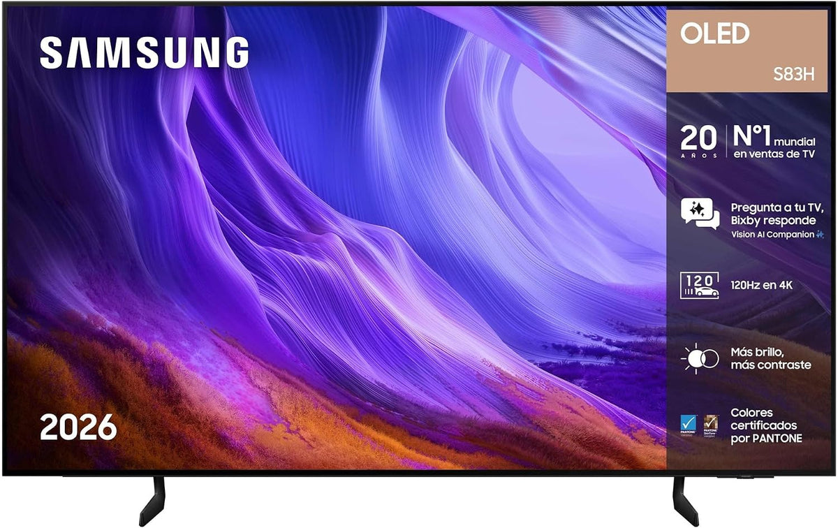 S83H de Samsung, televisor, TV OLED 55' 4K Smart TV con IA y Pantalla sin Reflejos