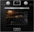 Horno empotrable Kaiser, EG 6374 Sp Luxus - Horno de gas empotrable, 60 cm, autosuficiente, 79 L, diseño negro con cristal de espejo, 2 funciones