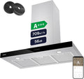 Campana extractora CIARRA, CBCS9102 Campana Extractora 90 cm Clase A+++ 709 m³/h WiFi