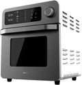 Horno de convección Horno Freidora Bake&Fry 1500 Touch. 15 Litros, 1700 W, Resultados más sanos, Pantalla táctil, 10 Menús predeterminados, Acero