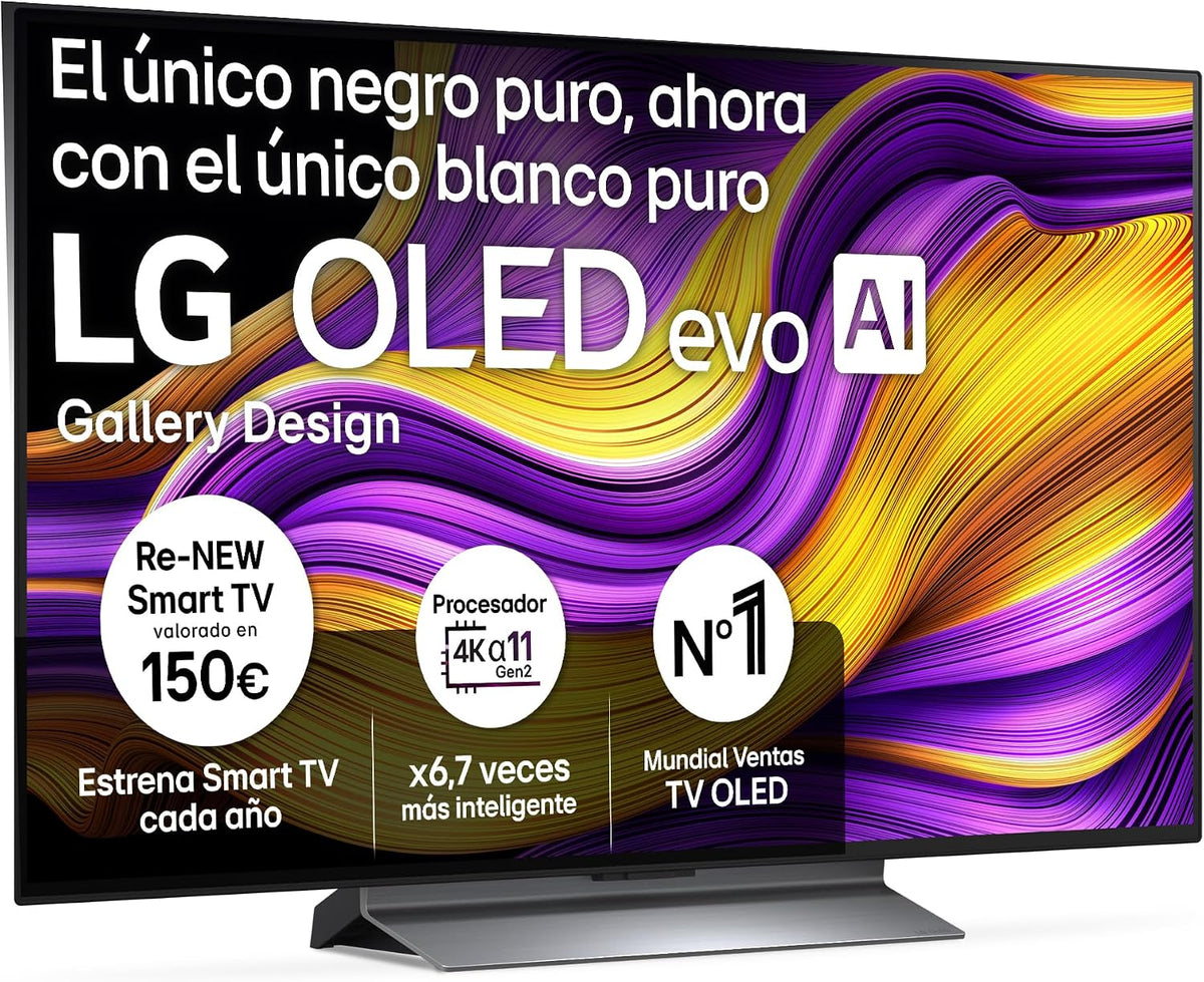 LG Smart TV, OLED48G56LS - TV 48', OLED EVO 4K, Smart TV IA G5, WebOS 25, Super Upscaling, Dolby Vision y Dolby Atmos, AMD FreeSync, Alexa/Google