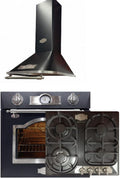 Kaiser Hornos y placas de cocina, Empire EH 6355 Em Sil - Horno eléctrico empotrable (60 cm, 67 L+ A 6315, campana extractora de 60 cm + kg 6325 Em