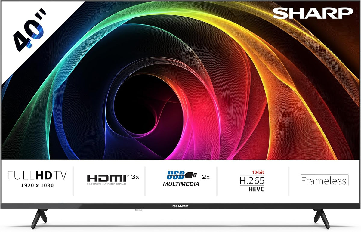 Televisor 40-Inch Full HD LED TV, HDMI x3, USB x2, 40HA1305E, (HA Series), Sharp